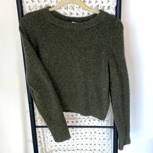 Community cropped wool sweater